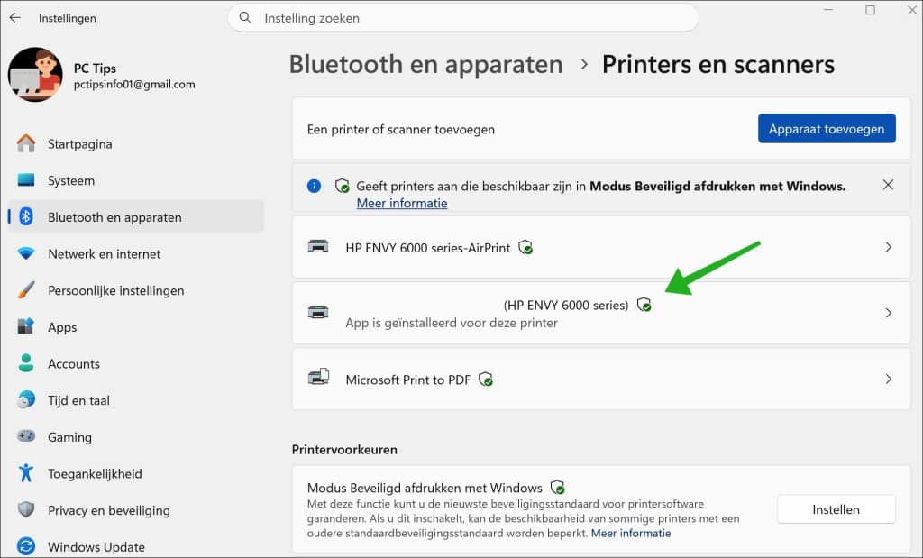 Wat is Modus beveiligd afdrukken met Windows?