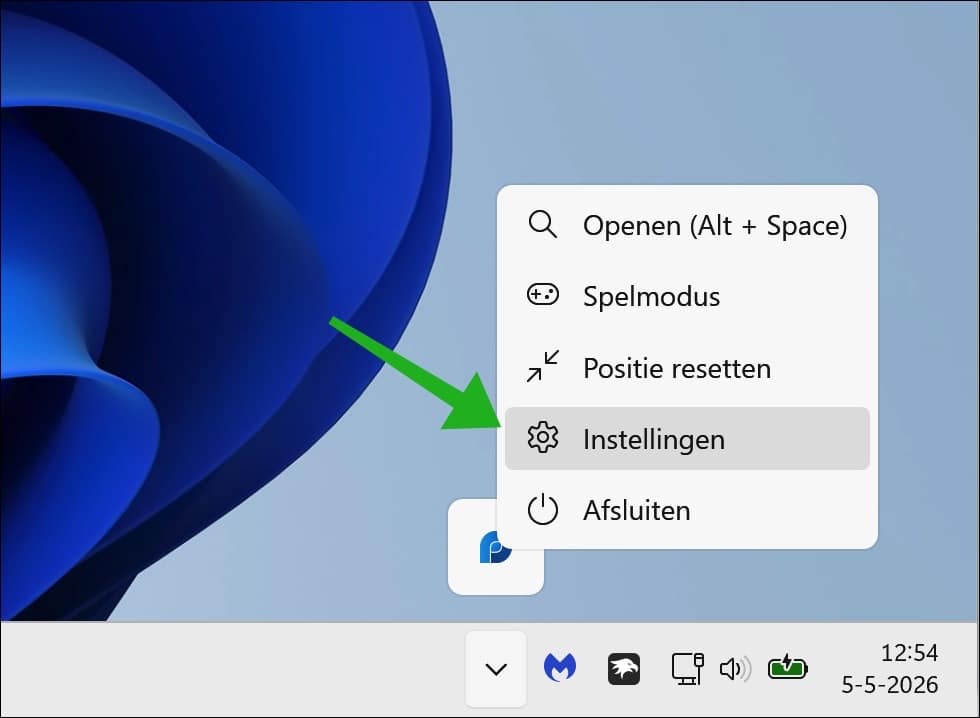 instellingen van Flow Launcher