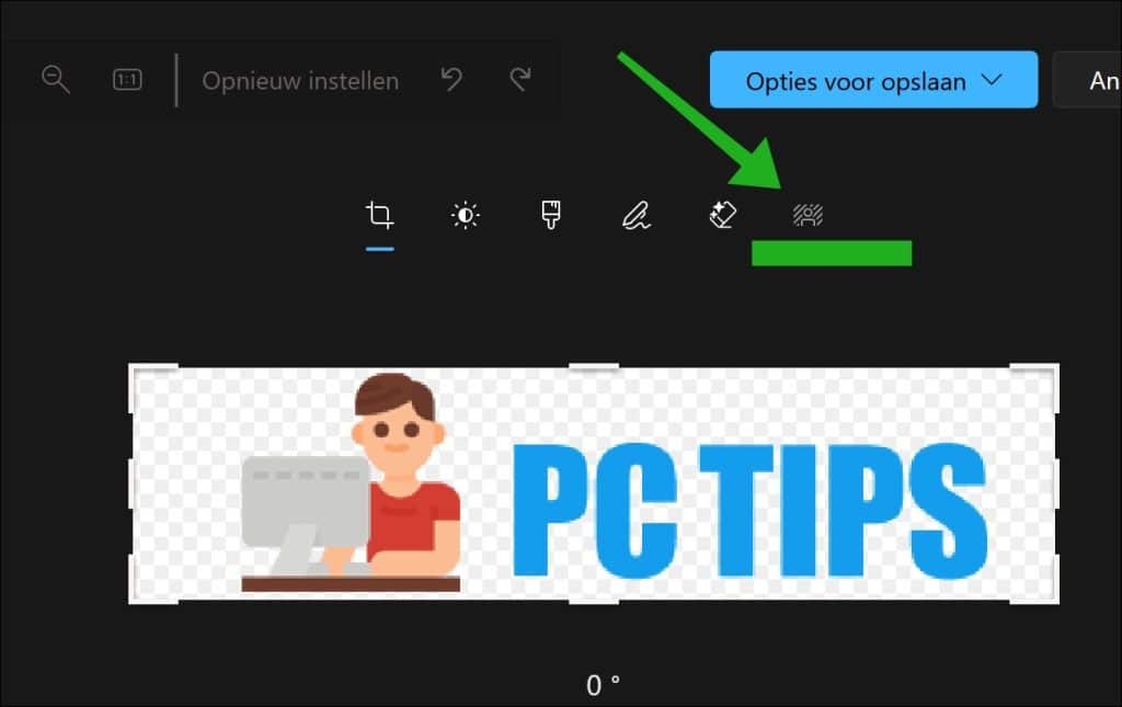 Achtergrond bewerken foto