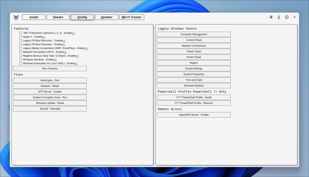 Config