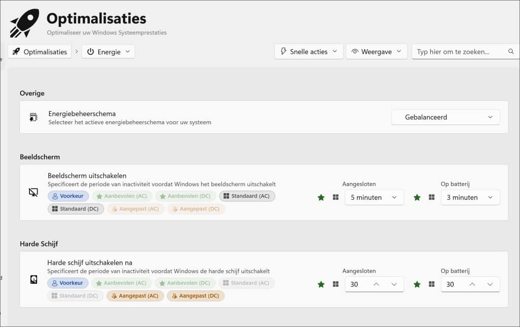 Energie optimalisaties winhance
