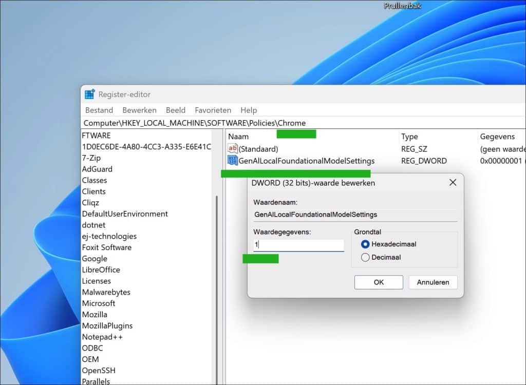 GenAlLocalFoundationalModelSettings chrome