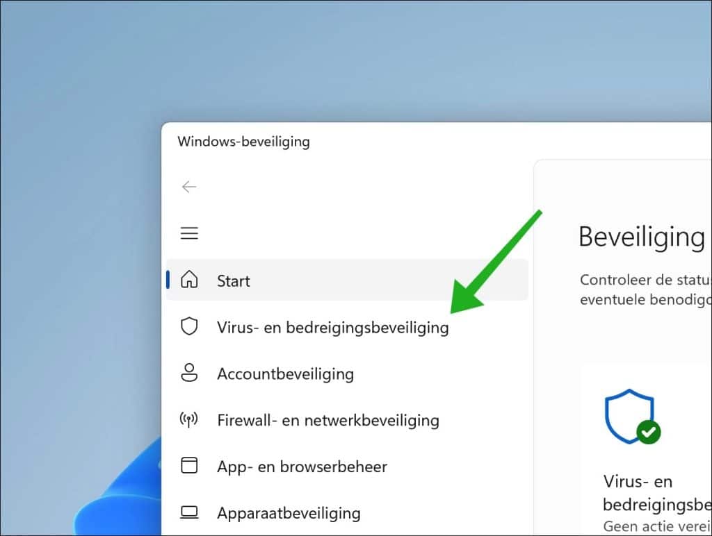 Virus- en bedreigingsbeveiliging