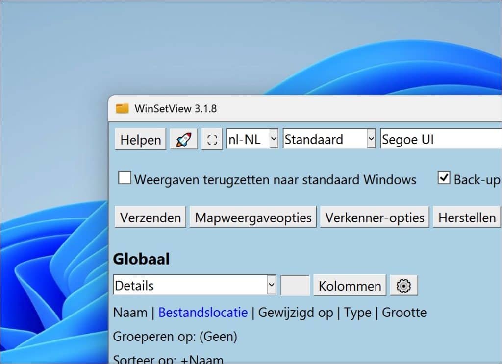 Mapweergaven toepassen