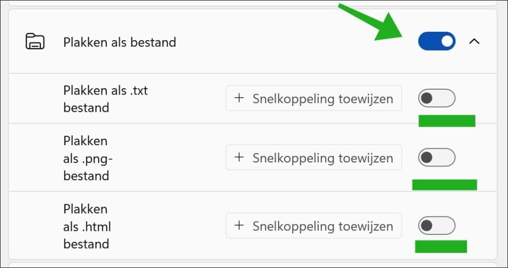 Plakken als bestand