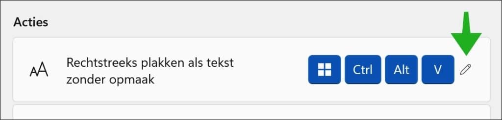 Rechtstreeks plakken als tekst zonder opmaak