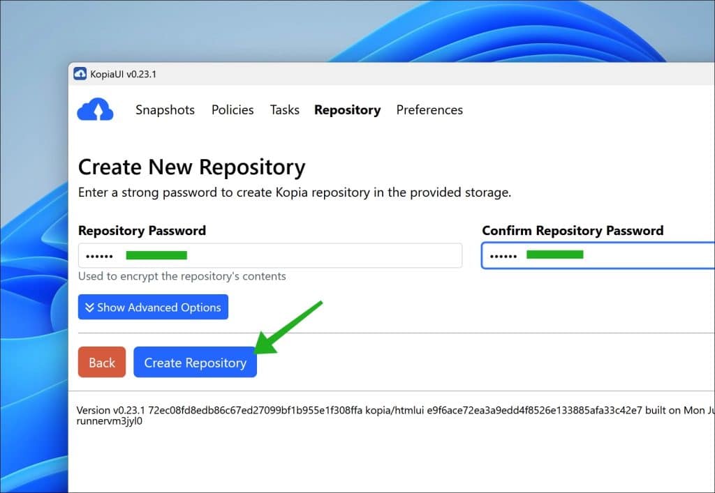 Create New Repository