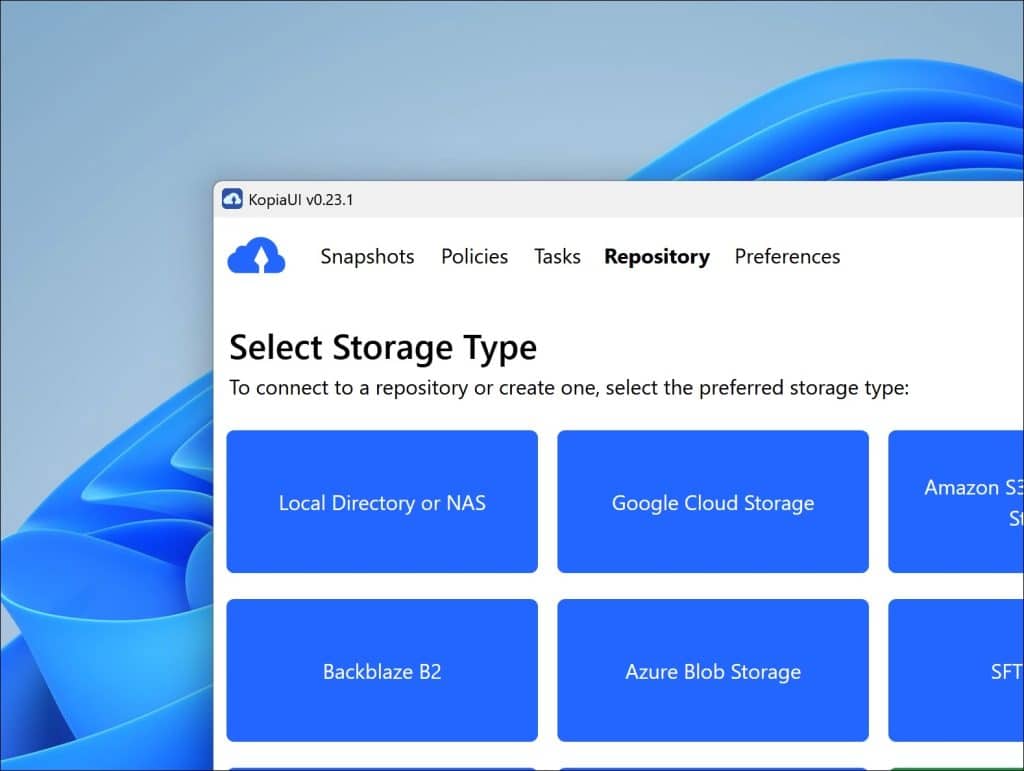 Local Directory or NAS