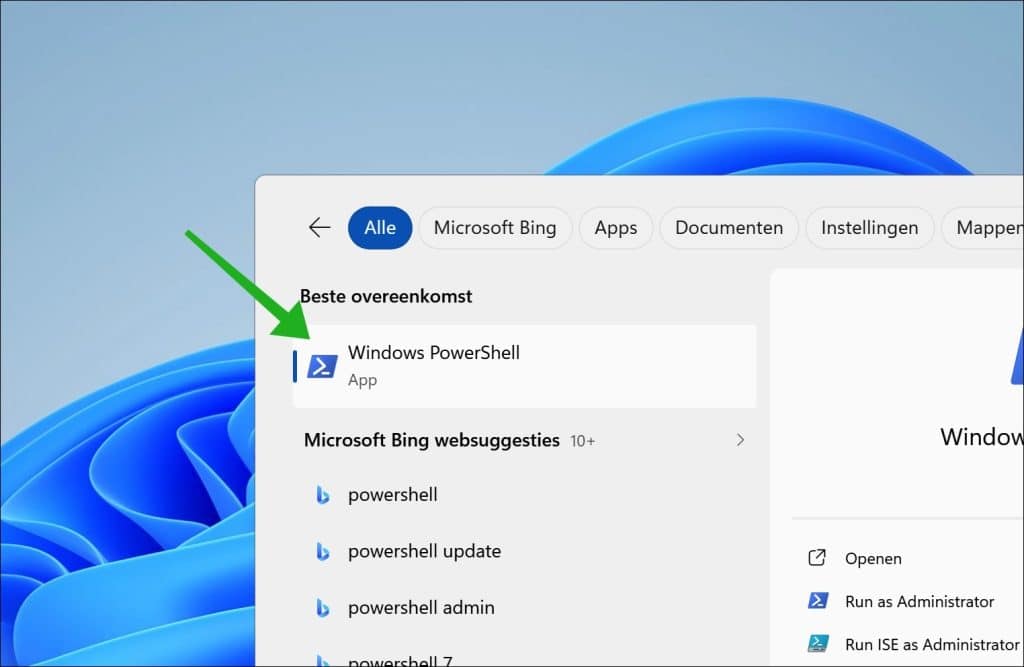 PowerShell openen