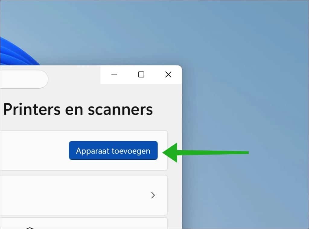 Apparaat toevoegen