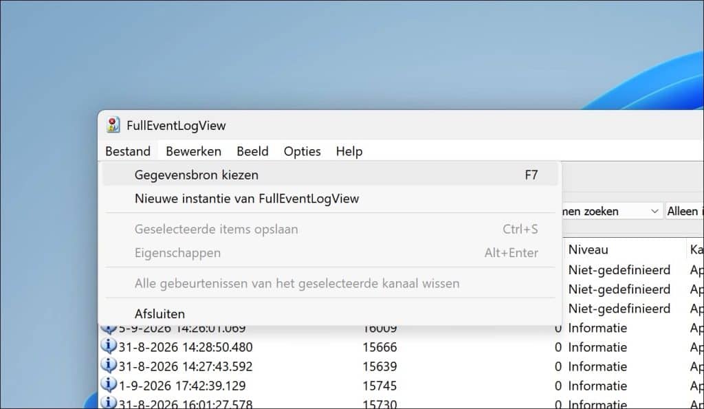 Gebeurtenissen van een andere computer bekijken