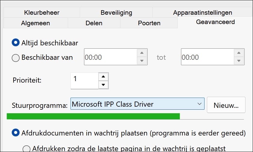 Printerstuurprogramma