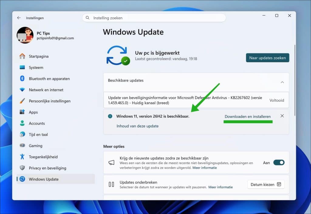 Windows 11 26H2 downloaden