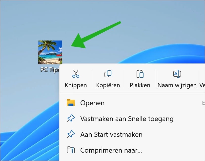 Maak van een afbeelding een pictogram in Windows 11