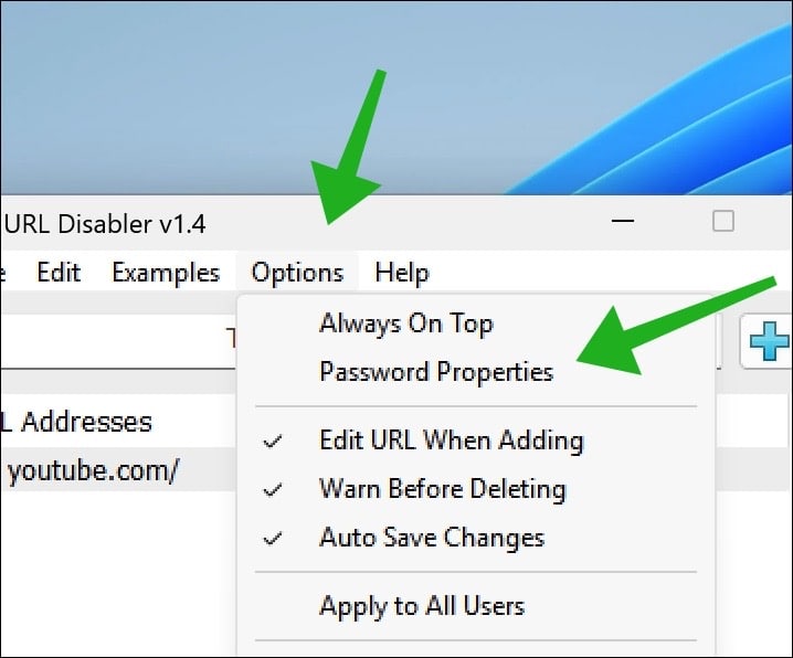 Password Properties