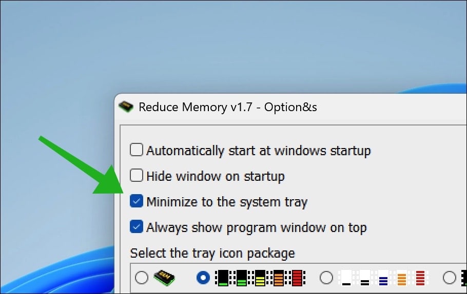Reduce Memory in het systeemvak gebruiken