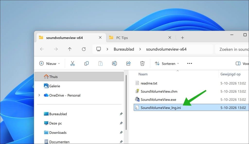 SoundVolumeView nederlands taalbestand